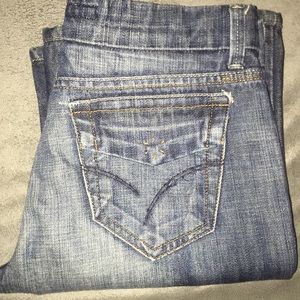 Joe’s Blue Snap Jeans W/ Flap Back Pockets Size 28